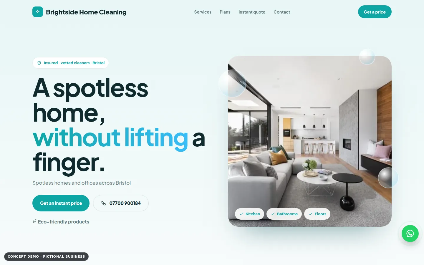 Cleaning template hero generated by the engine