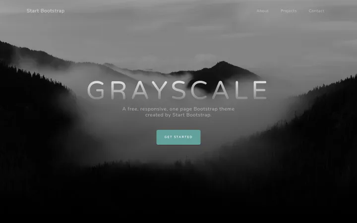 Grayscale theme preview