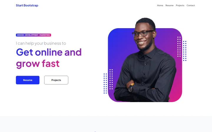 Personal — bold & graphic website themes