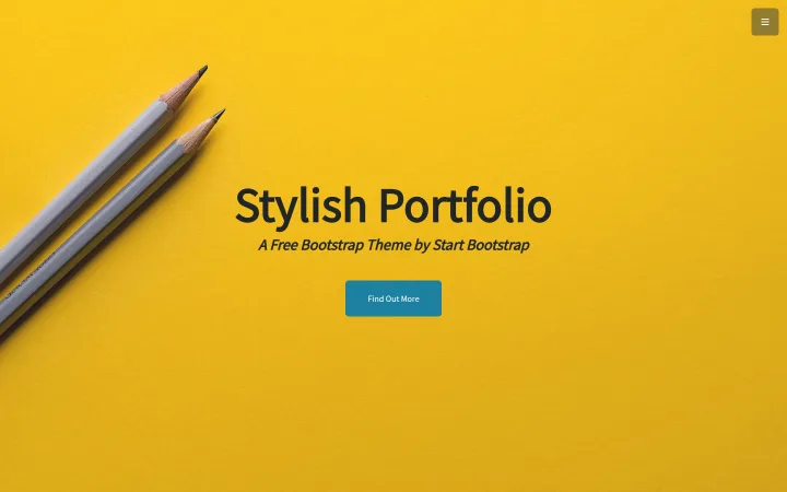 Stylish Portfolio theme preview