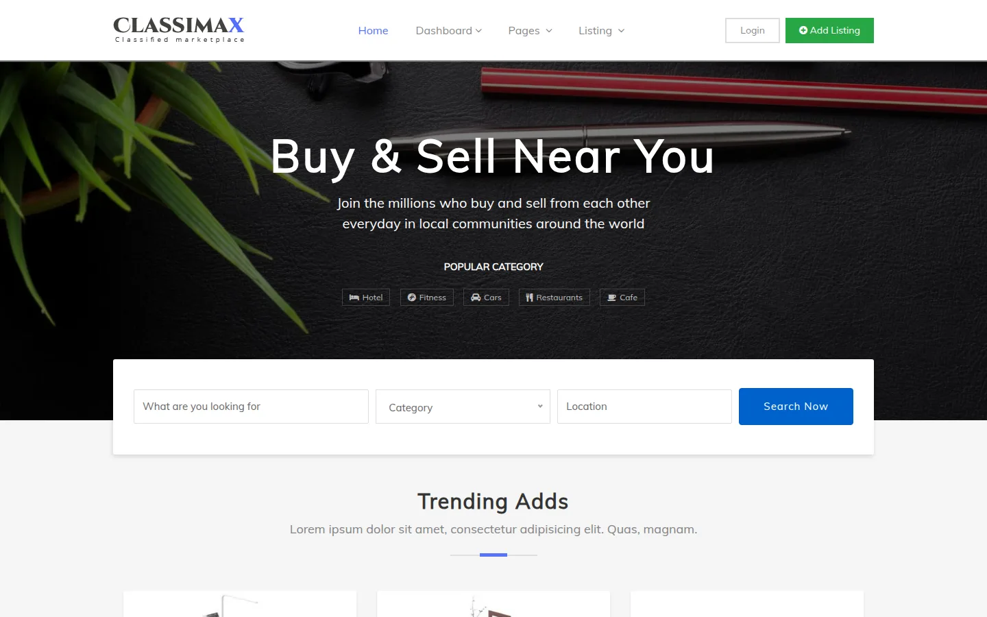 Screenshot of Classimax theme