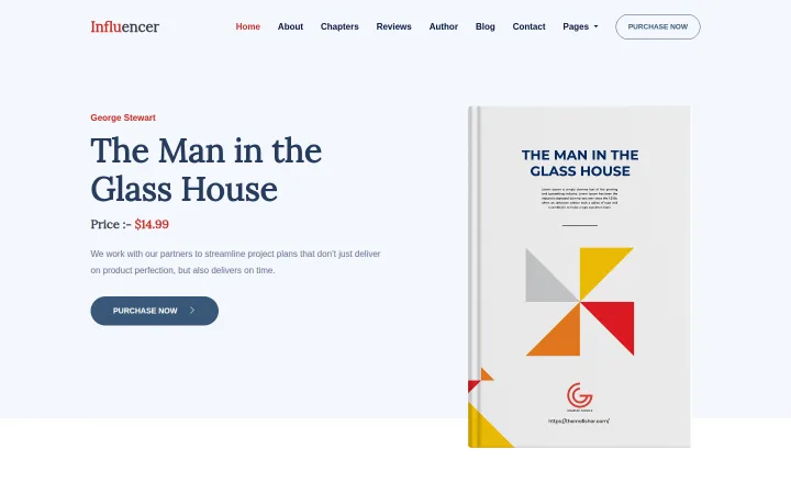Influencer — editorial website themes