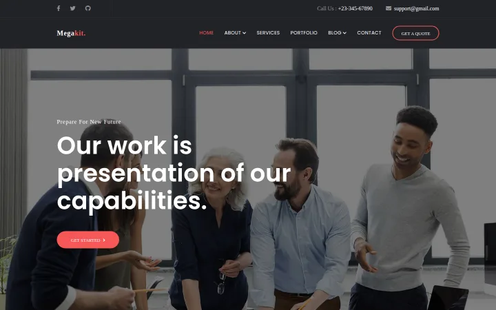 Megakit theme preview