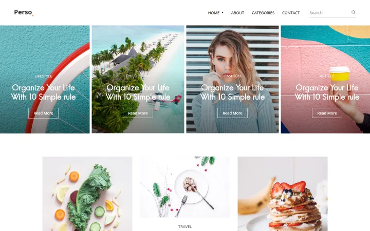 Parsa theme preview