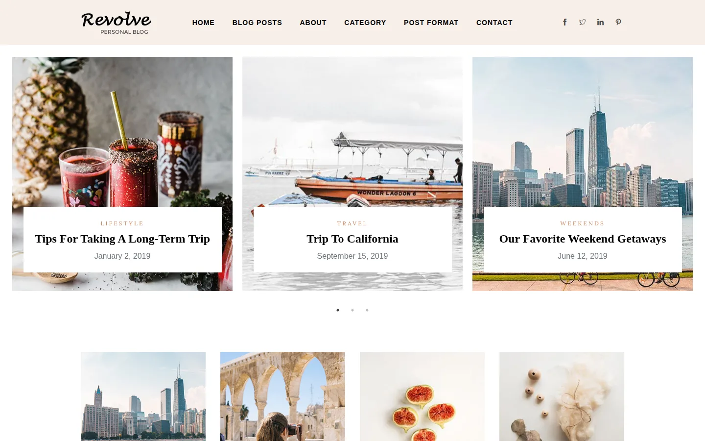 Screenshot of Revolve theme